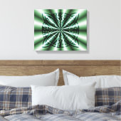 Green Celtic Knot Art Canvas Afdruk (Insitu (Slaapkamer))