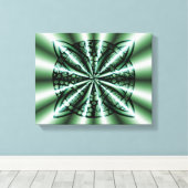 Green Celtic Knot Art Canvas Afdruk (Insitu (Houten vloer))