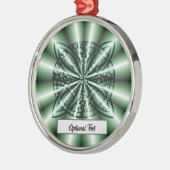 Green Celtic Knot Art Metal Ornament (Links)