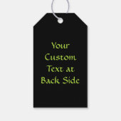 Green Celtic Knot Caduceus Cadeaulabel (Achterkant)