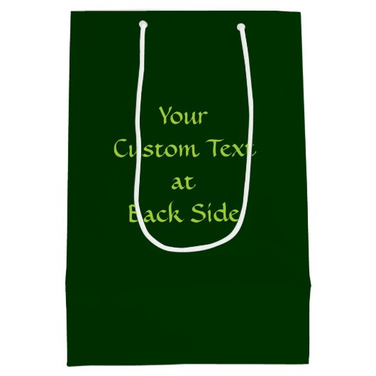 Green Celtic Knot Caduceus Medium Cadeauzakje (Achterkant)