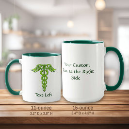 Green Celtic Knot Caduceus Mok