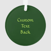 Green Celtic Knot Caduceus Ornament (achterkant)