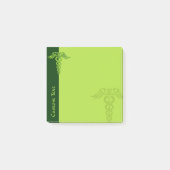 Green Celtic Knot Caduceus Post-it® Notes (Voorkant)