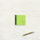 Green Celtic Knot Caduceus Post-it® Notes (Op bureau)