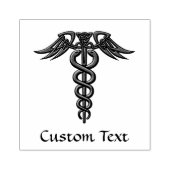 Green Celtic Knot Caduceus Rubberstempel (Afrduk)