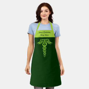 Green Celtic Knot Caduceus Schort