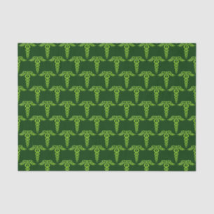Green Celtic Knot Caduceus Tissuepapier