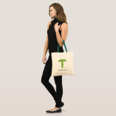 Green Celtic Knot Caduceus Tote Bag (Voorkant (model))