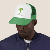 Green Celtic Knot Caduceus Trucker Pet (In situ)