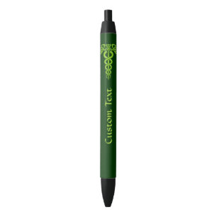 Green Celtic Knot Caduceus Zwarte Inkt Pen