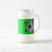 Green Celtic Knot Original Art Bierpul (Voorkant rechts)