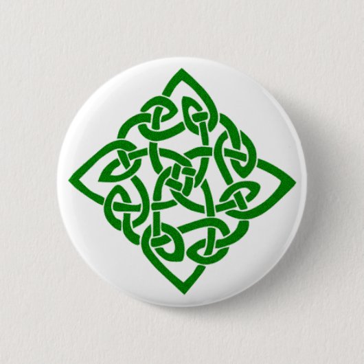 Green Celtic Knot Ronde Button 5,7 Cm (Voorkant)