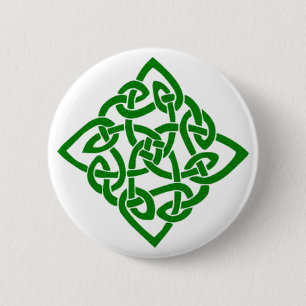 Green Celtic Knot Ronde Button 5,7 Cm