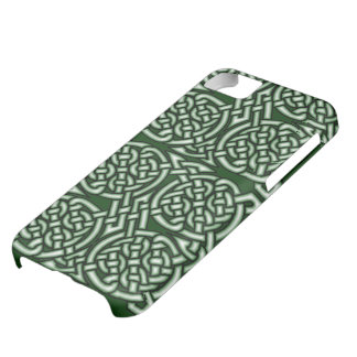 Green Celtic knotwork art iPhone 5C Hoesje