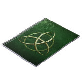 Green Celtic Trinity Knot Notitieboek (Linkerzijde)