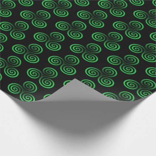 Green Celtic Tris Cadeaupapier (Hoek)