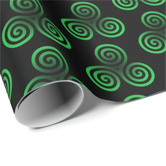 Green Celtic Tris Cadeaupapier (Rol Hoek)