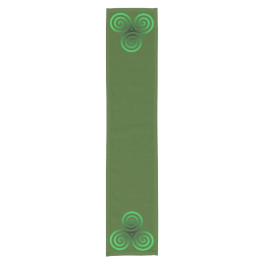 Green Celtic Tris Korte Tafelloper (Voorkant)