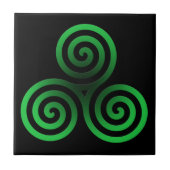 Green Celtic Tris Tegeltje (Voorkant)