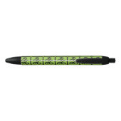 Green Celtic Tris Tiled Zwarte Inkt Pen (Achterkant)