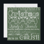 Green Chalkboard Kaart voor kerstmis foto's<br><div class="desc">Alles is te vinden op onze Green Chalkboard Photo-kerstkaart met witte tekst op een groene achtergrond met een reeks mitters,  boomlichten,  sneeuwvlokken,  heilig,  harten en ornamenten. U kunt deze kerstfotokaart eenvoudig aanpassen met uw foto en namen!</div>