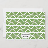 Green Chalkboard Typografie Merry Kerstfoto Feestdagenkaart (Achterkant)