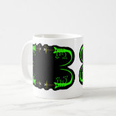 Green Chameleon Coffee Mok (Voorkant links)