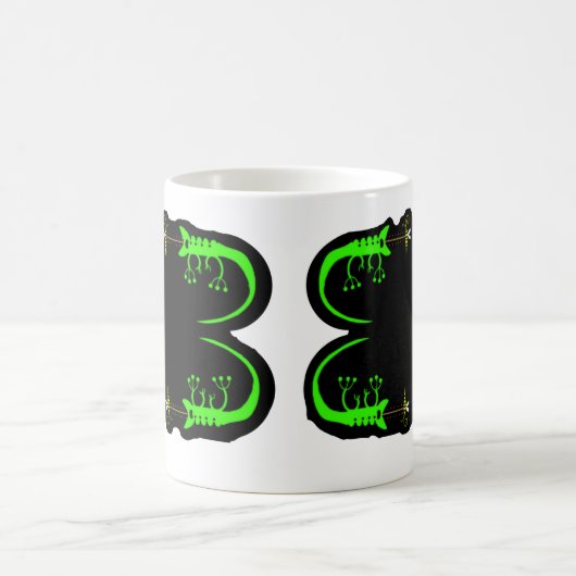 Green Chameleon Coffee Mok (Center)