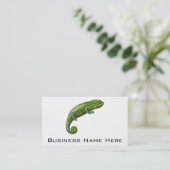 Green Chameleon Visitekaartje (Staand voorkant)