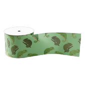 Green Chameleons Lizard Art Grosgrain Lint (Spoel)