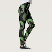Green Chameleons Lizard Art Leggings (Rechts)