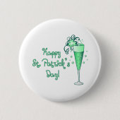 Green Champagne Ronde Button 5,7 Cm (Voorkant)