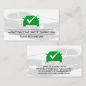 Green Check Mark Logo Visitekaartje (Voorkant / Achterkant)