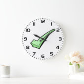 Green Check Mark Tick Symbol Grote Klok (Huis)
