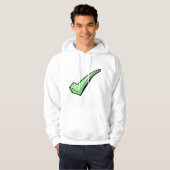 Green Check Mark Tick Symbol Hoodie (Voorkant volledig)