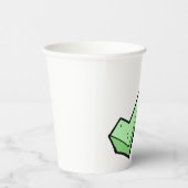 Green Check Mark Tick Symbol Papieren Bekers (Rechts)