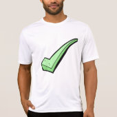 Green Check Mark Tick Symbol T-shirt (Voorkant)