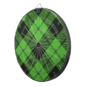 Green Check Tartan Dartbord (Voorkant Rechts)
