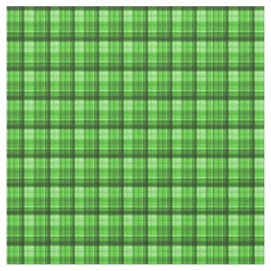 Green Checked Tartan Print, Stof (Close Up)