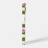 Green Checkerboard Aesthetic Phone Case iPhone Hoesje (Rechterkant)