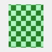 Green Checkered Square Seamless Pattern  Fleece Deken (Voorkant)