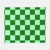 Green Checkered Square Seamless Pattern Fleece Deken (Voorkant (Horizontaal))