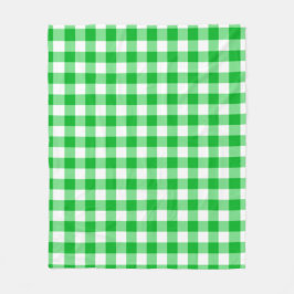 Green Checkered Square Seamless Pattern  Fleece Deken