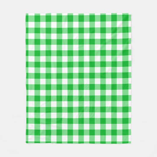 Green Checkered Square Seamless Pattern  Fleece Deken (Voorkant)