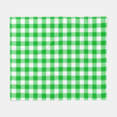 Green Checkered Square Seamless Pattern  Fleece Deken (Voorkant (Horizontaal))