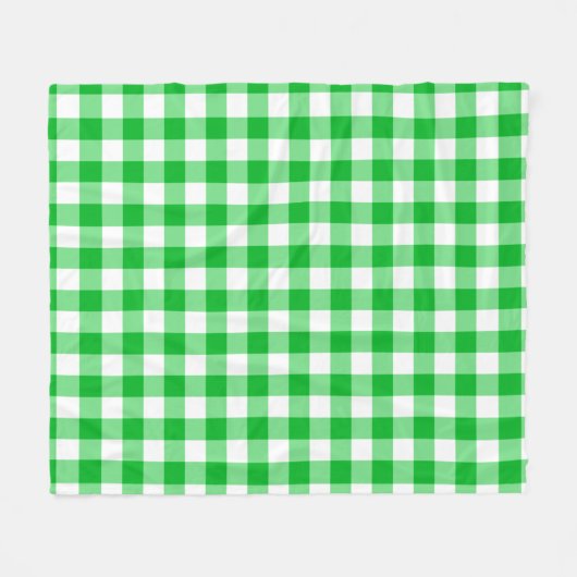 Green Checkered Square Seamless Pattern  Fleece Deken (Voorkant (Horizontaal))