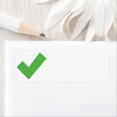 GREEN CHECKMARK CONTROLEERT CORRECT SYMBOOL ETIKET (Insitu)
