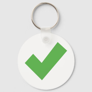 GREEN CHECKMARK CONTROLEERT CORRECTE SYMBOL-SLEUTE SLEUTELHANGER