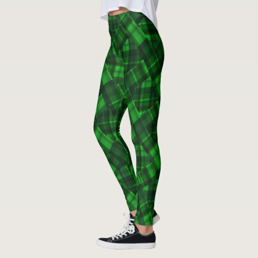 Green Checkross Tartan Leggings (Links)